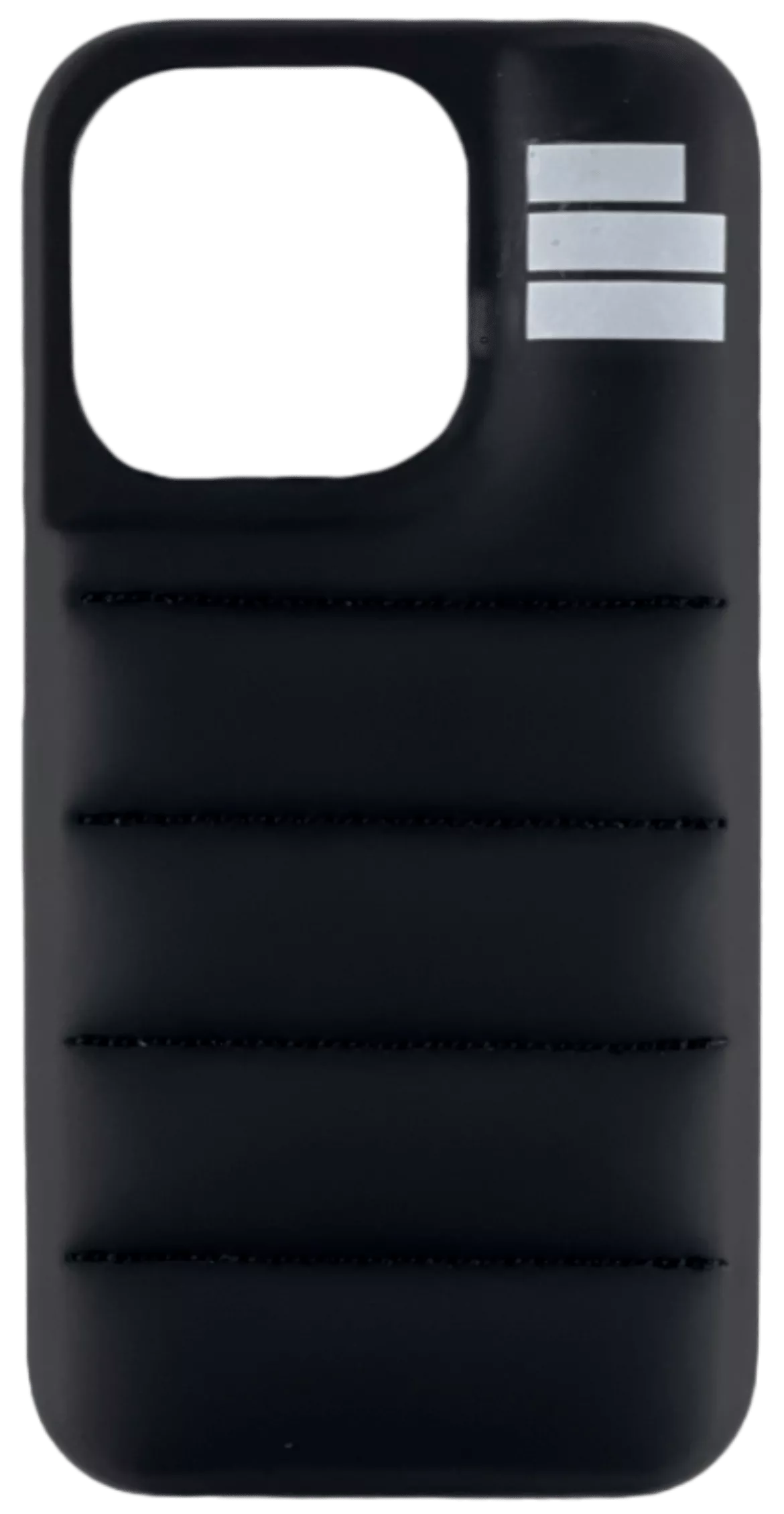 Софистициран и мек черен калъф за iPhone от Püff с гладък стегнат модел, png, webp, пуф, пуфф