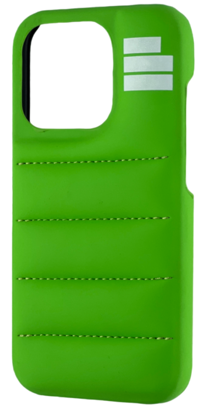 Буйен и мек зелен калъф за iPhone от Püff с гладък стегнат модел, png, webp, пуф, пуфф