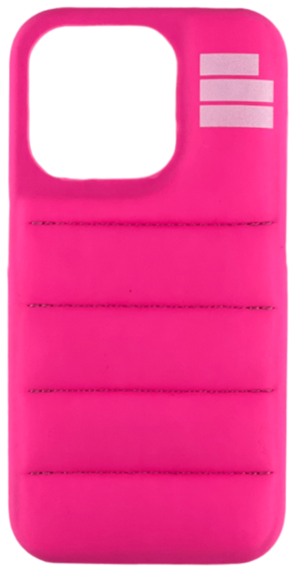 Chic and soft The Püff Case pink iPhone case with a sleek quilted pattern, this is The Puffer Case for iphone, png, webp, puff